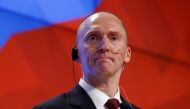 A file photo of one-time advisor of US President-elect Donald Trump, Carter Page addresses the audience during a presentation in Moscow, Russia, December 12, 2016. REUTERS/Sergei Karpukhin