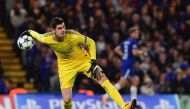 A file photo of Chelsea's goalkeeper Thibaut Courtois. Image from Twitter Official.