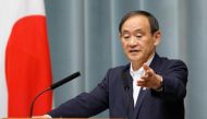 Japan's Chief Cabinet Secretary Yoshihide Suga attends a news conference after the launch of a North Korean missile at Prime Minister Shinzo Abe's official residence in Tokyo, Japan May 29, 2017. REUTERS/Toru Hanai.