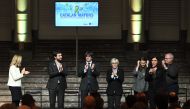 The former President of A0MI (Association of Municipalities for Independence) Neus Lloveras, former Health minister Antoni Comin, Catalonia's sacked leader Carles Puigdemont, former Councillor of Education of the Generalitat of Catalonia Clara Ponsati, fo
