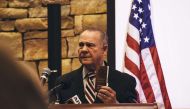 VESTAVIA HILLS, AL - NOVEMBER 11: Republican candidate for U.S. Senate Judge Roy Moore speaks during a mid-Alabama Republican Club's Veterans Day event on November 11, 2017 in Vestavia Hills, Alabama. Wes Frazer/Getty Images/AFP