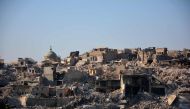 An image taken on November 14, 2017, shows a general view of the old city of Mosul in northern Iraq. / AFP / STRINGER