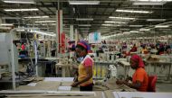 Workers arrange pieces of fabric inside the Indochine Apparel PLC textile factory in Hawassa Industrial Park in Southern Nations, Nationalities and Peoples region, Ethiopia November 17, 2017.  Reuters/Tiksa Negeri