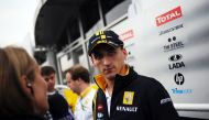 (FILES) This file photo taken on July 23, 2010 shows Renault F1's Polish driver Robert Kubica addressing journalists in the paddock of the Hockenheimring circuit in Hockenheim, southwestern Germany, during the second free practice session of the Formula O