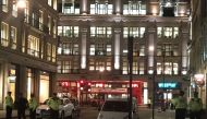 LONDON, ENGLAND - NOVEMBER 24: British police cordon off the area after an incident at London’s central Oxford Tube Station, London, United Kingdom on November 24, 2017. (Gökhan Kurtaran - Anadolu Agency)
