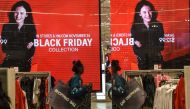 NEW YORK, NY - NOVEMBER 24: People shop at a H&M store on 