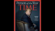 A file photo obtained December 7, 2016 courtesy of TIME shows then US president-elect Donald Trump as Person of the Year cover. / AFP / TIME Inc. / Nadav KANDER 