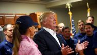 U.S. President Donald Trump and First Lady Melania Trump visit U.S. Coast Guard Station Lake Worth Inlet in Riviera Beach, Florida, U.S., November 23, 2017. REUTERS/Eric Thayer