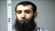 Sayfullo Saipov, the suspect in the New York City truck attack, is seen in this handout photo released November 1, 2017. St. Charles County Department of Corrections/handout via Reuters
