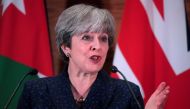 Britain's Prime Minister Theresa May attends a press conference, in Amman, Jordan, November 30, 2017 REUTERS/Toby Melville