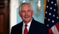 U.S. Secretary of State Rex Tillerson speaks with reporters after meeting with Libyan Prime Minister Fayez al-Sarraj in Washington, U.S., December 1, 2017. (REUTERS/James Lawler Duggan)