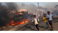 A file photo of the truck bombing in Mogadishu.