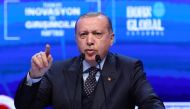 Turkish President Recep Tayyip Erdogan delivers a speech during the closing of Turkish Exporters' Assembly's Innovation and Entrepreneurship Week in Istanbul, Turkey on December 9, 2017. Presidency of Turkey / Yasin Bülbül 