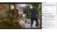 A video grab from the facebook post.