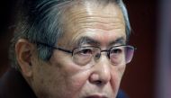 A file photo of Former Peruvian President Alberto Fujimori attending his trial at the Special Police Headquarters in Lima, Peru June 30, 2008. REUTERS/Mariana Bazo/File Picture