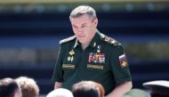 File photo of Chief of the General Staff of Russian Armed Forces, Valery Gerasimov, arriving for the opening ceremony of the International Army Games 2017 in Alabino, outside Moscow, Russia, July 29, 2017. REUTERS/Maxim Shemetov/Files
