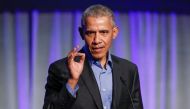 A file photo of former US President Barack Obama speaking during the North American Climate Summit in Chicago, Illinois, US, December 5, 2017. REUTERS/Kamil Krzaczynski