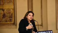 Guatemalan Foreign Minister Sandra Jovel answers questions during a press conference at the Culture Palace in Guatemala City on December 27, 2017. / AFP / Orlando ESTRADA