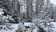 A Swedish wolf hunter at the start of the hunt in 2011. Reuters / Anders Wiklund