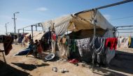 Displaced Iraqi children are seen at the Amriyat al Fallujah camp in Anbar Province, Iraq January 3, 2018. REUTERS/Khalid al-Mousily.