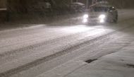 Snowstorm in Sierra de Urbión, Northern Spain. Photo credit twitter/@meteoduruelo
