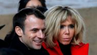 French President Emmanuel Macron and his wife Brigitte Macron visit the Museum of Qin Terracotta Warriors and Horses in Xian, Shaanxi province, China, January 8, 2018. REUTERS/Charles Platiau