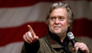 A file photo of former White House Chief Strategist Steve Bannon speaks during a campaign event for Republican candidate for US Senate Judge Roy Moore in Fairhope, Alabama, U.S., December 5, 2017. REUTERS/Jonathan Bachman/File Photo