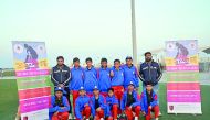 The members of the Bosher Olympic Centre, Oman and Barwa Cricket Club, Qatar pose for a picture during their T20 U-15 held at the Al Khor Workers Sports Complex last week.