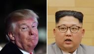 (FILES) This combo shows a file photo (L) taken on November 30, 2017 of US President Donald Trump; and a file picture (R) released by North Korea's official Korean Central News Agency (KCNA) showing North Korean leader Kim Jong-Un.AFP PHOTO/KCNA VIA KNS/ 
