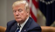 US President Donald Trump, shown in this January 11, 2018 file photo, blames Democrats for the budget standoff and resulting government shutdown. AFP/File / SAUL LOEB