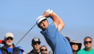 Rahm of Spain plays his shot from the second tee during the first round of the Farmers Insurance Open at Torrey Pines South on January 25, 2018 in San Diego, California. Sean M. Haffey/AFP