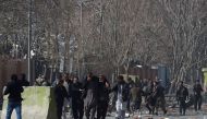 File photo of the car bomb explosion in front of the old Interior Ministry building in Kabul on January 27, 2018. AFP / WAKIL KOHSAR