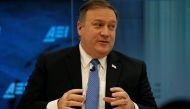 FILE PHOTO: CIA Director Mike Pompeo delivers remarks at 