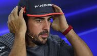 This file photo taken on November 23, 2017 shows McLaren's Spanish driver Fernando Alonso attend the drivers' press conference ahead of the Abu Dhabi Formula One Grand Prix at the Yas Marina circuit. Two time ex world champion Fernando Alonso will make hi