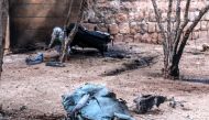  Rubble of the Russian Sukhoi Su-25 fighter jet scattered on the ground, in Ma'saran village near Saraqeb city, in Eastern Idlib countryside, Syria, 03 February 2018. (EPA/ABDALLA SAAD)