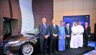 Officials during the launch of the all-new 2018 Camry in Qatar. 