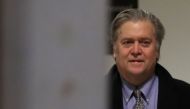 File photo of Steve Bannon, the former advisor to President Trump, arrives at a House Intelligence Committee closed-door meeting, on January 16, 2018, in Washington, DC. Mark Wilson/Getty Images/AFP