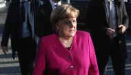 German Chancellor Angela Merkel, leader of the conservative Christian Democratic Union (CDU), arrives for further talks to form a new government in Berlin on February 6, 2018. AFP / Adam BERRY