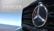 The Mercedes-Benz star is displayed on the front of a Mercedes-Benz G-model at the annual press conference of German auto giant Daimler AG in Stuttgart, southwestern Germany, on February 1, 2018.  AFP / THOMAS KIENZLE