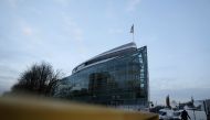 Outside view during coalition talks at the Christian Democratic Union (CDU) headquarters in Berlin, Germany, February 7, 2018. REUTERS/Axel Schmidt	
