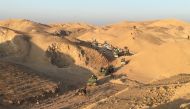 Armored vehicles belonging to Iraqi forces are being dispatched to highlands in Kirkuk border, eastern Saladin province to launch an operation against Daesh terrorists in Saladin, Iraq on February 07, 2018. (Ali Mukarrem Garip / Anadolu Agency)