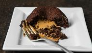 Molten Peanut Butter Chocolate Cakes. Photo by Goran Kosanovic for The Washington Post.
