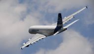 File photo showing an Airbus A380 during a flying display at the International Paris Air Show in Le Bourget outside Paris. (AFP / CHRISTOPHE ARCHAMBAULT)