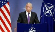 US Secretary of Defence Jim Mattis addresses a news conference during NATO defence ministers meeting at the Alliance headquarters in Brussels, Belgium, February 15, 2018. REUTERS/Francois Lenoir