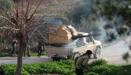 Members of Free Syrian Army (FSA) attack PYD/PKK positions as village of upper Hecika cleared of PYD/PKK terrorists within the 