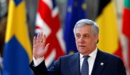 European Parliament President Antonio Tajani arrives at a European Union leaders informal summit in Brussels, Belgium, February 23, 2018. REUTERS/Francois Lenoir