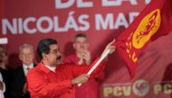 Venezuela's President Nicolas Maduro attends a meeting with the Venezuelan Communist Party (PCV) in Caracas, Venezuela February 26, 2018. Miraflores Palace 
