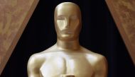An Oscar statue is unveiled on the eve of the 90th Academy Awards Ceremony 