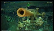 This handout photograph obtained March 5, 2018 courtesy of Paul G. Allen shows wreckage from the USS Lexington, a US aircraft carrier which sank during World War II, that has been found in the Coral Sea, a search team led by Microsoft co-founder Paul G. A