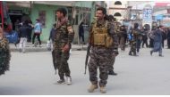 Afghan security forces keep watch near the site of a blast in Kabul, Afghanistan March 9, 2018. REUTERS/Omar Sobhani